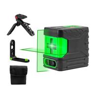 Niveau laser, Niveau Laser, Lumière De Haute Intensité, Lignes Fines, Dessin Automatique, Mini Portable 2 Vertes, Projecteur,pour le travail du bois(Set 3)