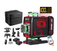 Niveau laser - ONEVAN - 4D 16 lignes (4x360°) - Laser vert haute visibilité - Auto-nivellement ±3° - IP54