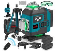 Niveau laser - ONEVAN - 4D 16 lignes - Auto-nivellement - Télécommande - Trépied 100 cm