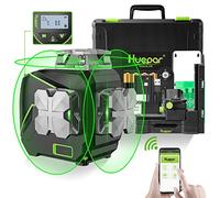 Niveau Laser Vert Huepar S03CG Auto-Nivelant 3D 12 Lignes Écran LCD Outil de Niveau Laser Ligne Croisée 3x360° Bluetooth Faisceau Vert,Ligne Laser Horizontale/Verticale 360° Télécommande