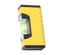 Niveau Magnétique - Base Magnétique Jaune Noir Alliage Aluminium Antichoc Torpille - Niveau d'esprit pour Artisanat de la Maison | Boîtes à Choc Niveau Torpedo avec Base Magnétique | Bouclier De | K