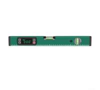 Niveau numérique 400 mm Cadre en aluminium vert avec rétroéclairage LED et fonction de conservation des données pour la construction, la toiture, le carrelage, les travaux de mesure