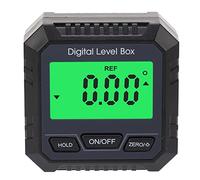 Niveau numérique Boîte d'angle magnétique Finder Prochator Inclinomètre pour la maçonnerie du bâtiment de la menuiserie (Noir)
