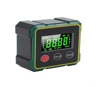 Niveau numérique magnétique avec écran LCD, angle de mesure à 360°, inclinomètre rechargeable USB-C pour le travail du bois, noir