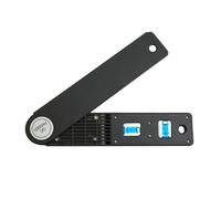 Niveau numérique - Règle d'angle avec affichage à LED Outil de rapporteur de travail du bois de 0 à 200 degrés - Calibre électronique Angle Instrument de mesure de viseur numérique clair