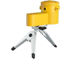 Niveau optique 4 en 1 avec tête rotative et cinq modes de projection dont ligne de terre pour mesurer et aligner plusieurs types (argent)