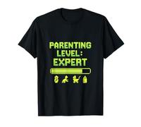 Niveau parental : Expert Gamer Dad Neon Pixel T-Shirt