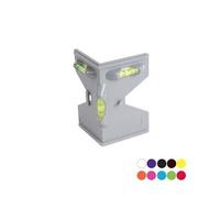 Niveau pour poteaux - SILVERLINE - Plastique - Aimanté - 3 fioles - Contrôle de la verticalité à l'installation