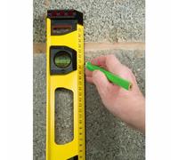 Stanley Niveau I-Beam 1-43-553 FATMAX 60 cm – Aluminium renforcé, 3 fioles, absorbeur de choc