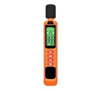 Niveau sonore - ABS 15 x 2 x 2 cm Deibelmètre | Bruit numérique portatif, haute précision 30 dB à 130 dB | Indicateur de niveau sonore numérique - pour la construction de sous-sol en studio de nuit