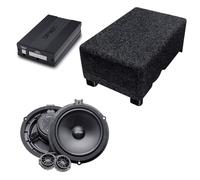 Niveau sonore alternatif DSP compatible avec Ford Transit Custom (7e génération, à partir de 2019) - Amplificateur DSP audio Plug & Play 100 %, caisson de basses et haut-parleurs avant