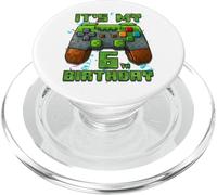 Niveau Up 6ème année Niveau Commence 6 Ans Anniversaire Gamer PopSockets PopGrip pour MagSafe