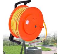 Niveaumètre pour Eaux Souterraines, Indicateur De Niveau D’Eau pour Puits Et Forages, Sonde Fixe en INOX 15 Mm avec Ruban Acier, Signal Sonore Et Voltmètre, Longueurs 10m À 300m