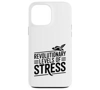 Niveaux révolutionnaires de Stress Patriot Humour Coque pour iPhone 13 Pro Max