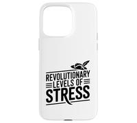 Niveaux révolutionnaires de Stress Patriot Humour Coque pour iPhone 15 Pro Max