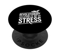 Niveaux révolutionnaires de Stress Patriot Humour PopSockets PopGrip Adhésif