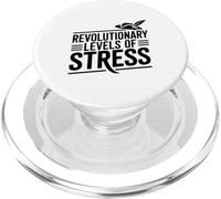 Niveaux révolutionnaires de Stress Patriot Humour PopSockets PopGrip pour MagSafe