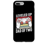 Niveillé jusqu'à Papa de Deux père 2ème Fois fête des pères Gamer Coque pour iPhone 7 Plus/8 Plus