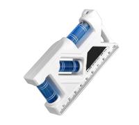 Niveleur de projet intégré pour chantier Blanc 105 mm | Affichage clair de l'échelle pour des mesures horizontales et verticales dans n'importe quel environnement et amélioration de