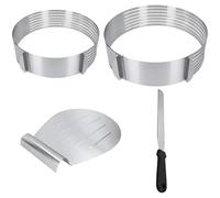 Niveleur de tranchage de gâteau, coupeur de couche de gâteau,Niveleur de gâteau réglable pour trancheuse à gâteau - Niveleuse à gâteau, trancheuse à gâteau en acier inoxydable pe