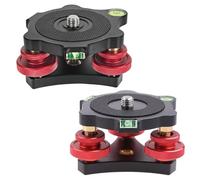Niveleur LP-64 avec bulle pour trépied, base de nivellement standard avec trou de vis de 9,5 mm pour trépied