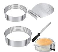 Niveleur trancheuse à gâteaux, coupe-gâteaux réglable, trancheuse à gâteau | Trancheuse de couches de gâteau solide, niveleur et trancheuse à gâteau en acier