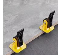 nivellement de carrelage à haute résistance de 50 pièces avec goupille en acier de 1,5 mm, outils réutilisables pour l'installation de carreaux sur les sols et les murs dans