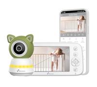 NIVIAN Caméra Babyphone Moniteur 5" Wi-FI PTZ Détection Pleurs 1080p