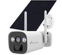 NIVIAN -Caméra de Surveillance Bullet (SIM) 4G+Panneau Solaire 5W-Batterie Longue durée 10400mAh-2K-Convient à l'extérieur-Vision Nocturne+LEDs-Audio bidirectionnel-Application EseeCloud