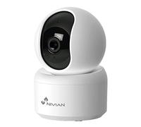 Nivian Caméra WiFi intérieure 360° SuperHD 2K – Vision nocturne, Détection humaine & Auto-tracking