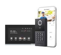 NIVIAN IVIAN Interphone vidéo Intelligent WiFi Full HD pour extérieur avec écran Tactile et Clavier, Connexion à 2 Fils, contrôle App TUYA, enregistrements sur microSD