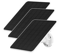 NIVIAN Lot de 3 panneaux solaires pour caméras de sécurité IP | Installation facile avec support réglable | Puissance optimale 6 W en faible luminosité | Compatible avec Ezviz C3A et BC1C