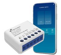 Nivian Mini Module Interrupteur WiFi Contrôleur Intelligent Compatible avec App Tuya (contrôleur, 2 lignes)