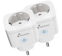 Nivian - Prise intelligente - WiFi 2,4 Ghz - Jusqu'à 16 A et 3680 W - Protection contre les surtensions et contrôle de la consommation d'énergie - Compatible avec Amazon Alexa et Google