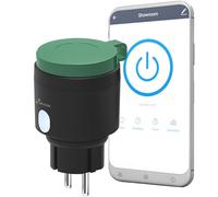NIVIAN Prise intelligente WiFi extérieure IP44, compatible avec Alexa et Google, télécommande App Tuya/SmartLife, mesure de consommation, programmation horaire et minuteur, Smart Home Jardin