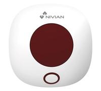 Nivian - Sirène Intérieure sans Fil 85 DB avec Flash LED, Communication RF 433 MHz, Portée 120 m, Alimentation sur Prise avec Batterie de Secours, Compatible avec Systèmes d’Alarme Nivian
