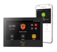 Nivian Système d’Alarme WiFi + GSM 4G Intelligent pour Maison ou Bureau - Kit Complet sans Fil avec Sirène Intégrée, Capteur de Mouvement, Détecteur d’Ouverture, Télécommande - App TUYA, SMS & Appels