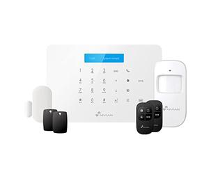 Nivian - Système d’Alarme WiFi/GSM avec Caméra de Surveillance | pour Maison ou Entreprise | sans Abonnement | Télécommande Via App Tuya | Installation Facile sans Fils | Jusqu’à 60 Détecteurs