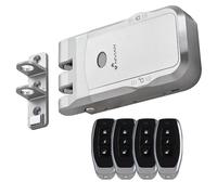 Nivian Verrou invisible électronique sans fil - Serrure anti-andalisme avec télécommandes, double moteur, ouverture et fermeture depuis l'intérieur et l'extérieur (Pas d'application)