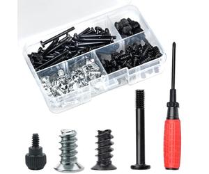 Nivithi Assortiment de 150 vis pour ordinateur, kit de vis longues et courtes pour montage de ventilateur de boîtier PC, 30 mm et 10 mm.