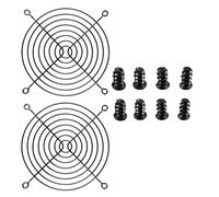 Nivithi Grilles pour Ventilateur PC 120mm,Fan Grill Grille,Protection des Ventilateurs d'ordinateur,Grille de Ventilateur de Refroidissement,Kit de 2,Noir.