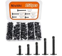 Nivithi SR42K 150x 410 M4.2 mm Vis Autoforeuse Métal-Vis Autoforeuse Métal-Vis Autoperforante Cruciforme Tête Ronde-Vis en Acier ydable pour Bois,Tôle et Plastique-Polyvalentes et Durables