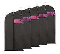 Niviy 5pcs Housses Vetement Fenêtre Transparente Visible 60x100cm Noir