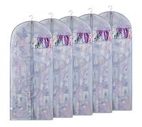 Niviy Housse Vetement Penderie 60x140cm 5pcs Gris