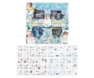 Nivofu 100 Stickers Scrapbooking Vintage & Aesthetic | Livre Stickers Pré-découpés pour Bullet Journal, Album Photo & DIY - Kit Accessoires Journaling Thème Hiver & Nature