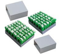 Nivofu 2 Pièces Tampons de Poterie, Contient des Lettres Majuscules et Minuscules,Tampons en Argile et Céramique, Sceau de Lettre Gravé en Trois Dimensions 3d, Tampons Alphabet pour L'argile DIY