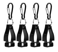Nivofu 4PCS Pince à Gant de Travail, Clips de Gant, Glove Clips en Plastique, Grabber Holder Porte Gant Utiles Suspendus avec Mousqueton pour Gants Clé, Serviette, Casques de Travail, Noir