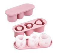 Nivofu Bac à Glaçons en Silicone avec Couvercle, Moule à Glaçons | Forme de cœur pour Stanley Cup 20 oz, Bac a Glacon Réutilisable pour Cocktail, Café, Whisky, Jus - Sans BPA
