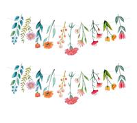 Nivofu Lot de 2 Guirlande de Fleurs Artificielles en Papier 2.5M