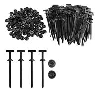 Nivofu Lot de 200 Collier de Serrage Plastique Universel, Serre Cable Noir Résistant aux UV, Attache Cable Auto-Blocant pour Réparation Voiture, Clips de Fixation Colson Serflex Rislan Rapide